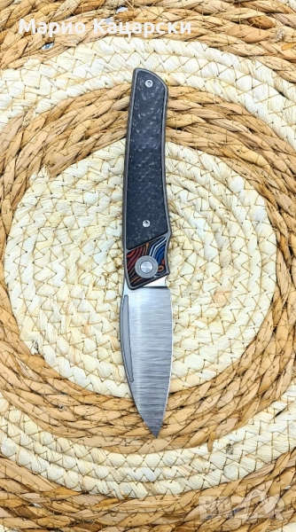 Twosun ts344 8.8см M390 стомана титан и карбон, снимка 1