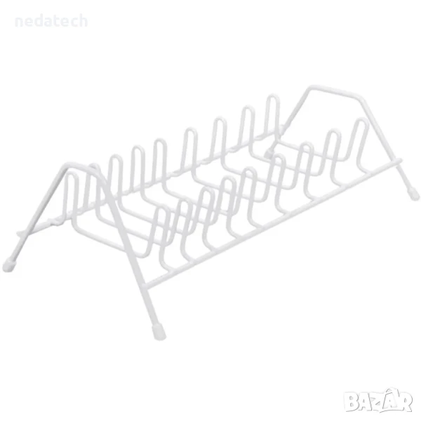 Кухненски метален органайзер, Бял, 32 см., снимка 1