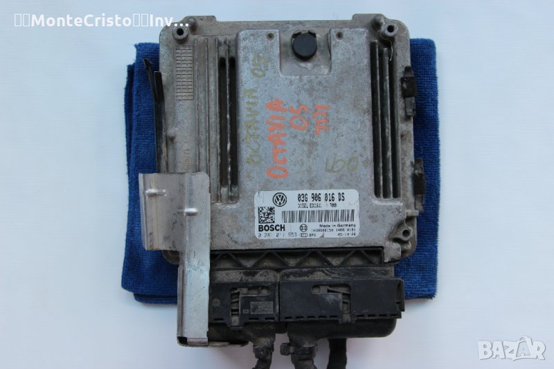 Моторен компютър ECU Skoda Octavia 03G 906 016 DS / 03G906016DS / 0281011953 / 0 281 011 953 / BKD, снимка 1
