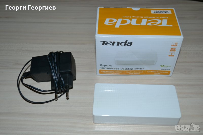 Перфектен евтин 8-портов switch Tenda S108, снимка 1