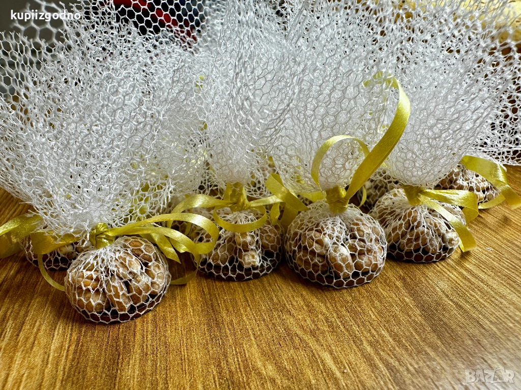 Автентични български сватбени късмети със стотинка и жито, снимка 1