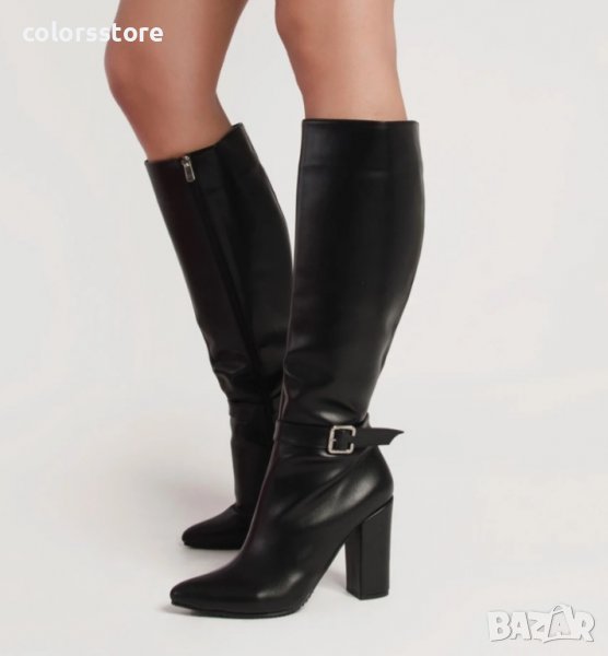 Ботуши на ток - черни - 3459, снимка 1