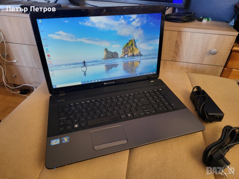 Packard Bell 17,3 inch mod-SJV70HR Intel(R) Core(TM) i7-2  Windows10Pro 16GB RAM SSD 128GB 500 HDD , снимка 1