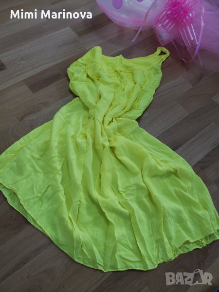 Плажна рокля  наситено жълта, снимка 1