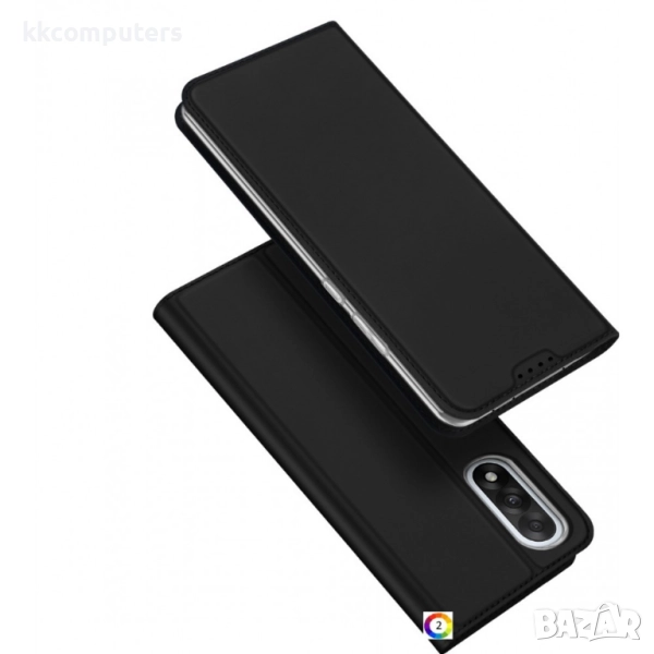 Кожен калъф DUX DUCIS Skin Pro с портфейл и стенд за OnePlus Ace 5 Ultra 5G / Nord 5 5G Черен /Тъмно, снимка 1