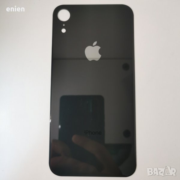 Заден капак, панел стъкло за iPhone XR / Черен, снимка 1