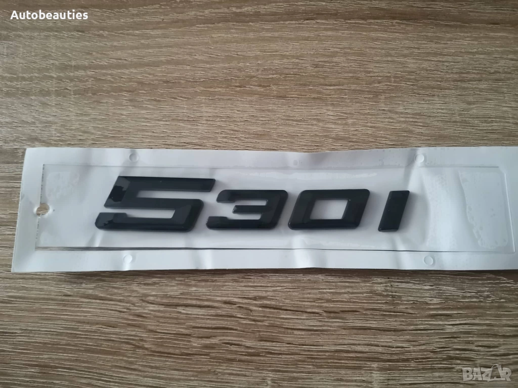 черна емблема BMW 530i (G60) нов стил, снимка 1