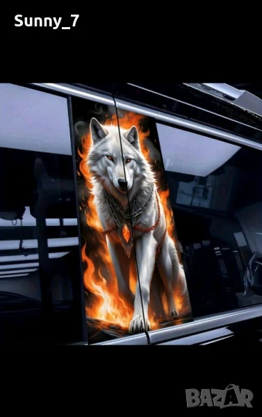 Водоустойчиви винилови стикери за кола-комплект от 2 бр., снимка 1