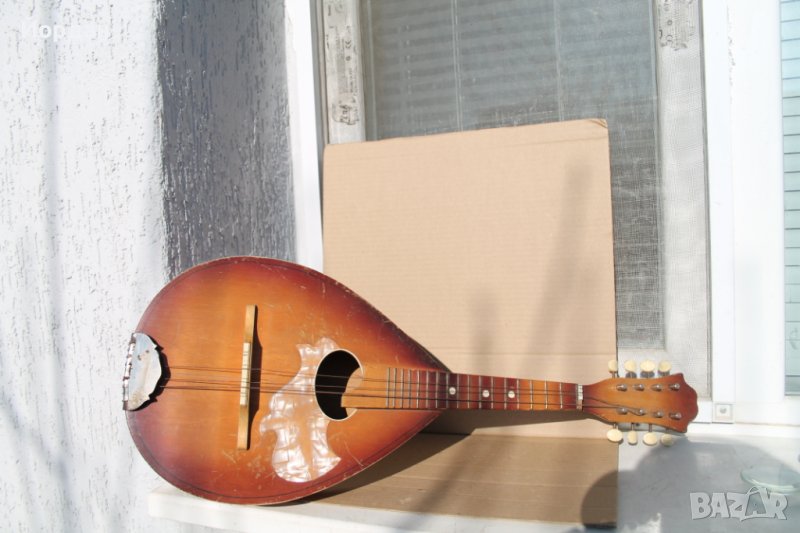 Стара дървена мандолина, снимка 1