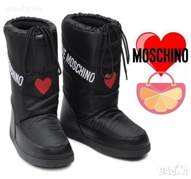 LOVE MOSCHINO № 37/38 & 39/40 🍊 Дамски апрески с лого PEACE & LOVE нови с етикети, снимка 1