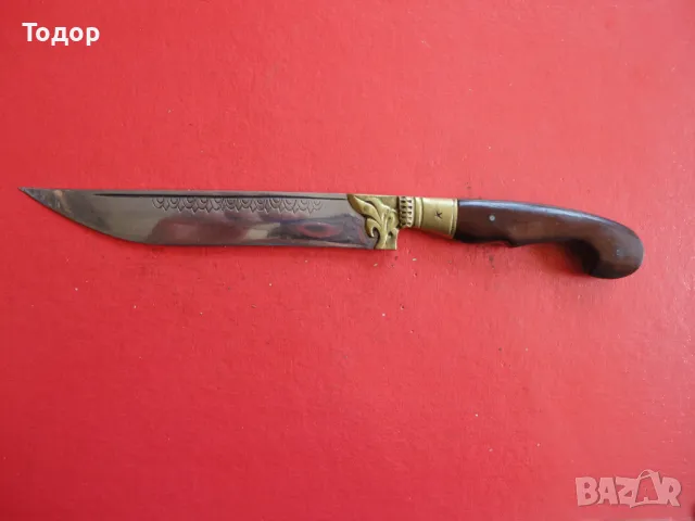 Невероятен нож каракулак гравюри рог 4 , снимка 3 - Ножове - 48352779