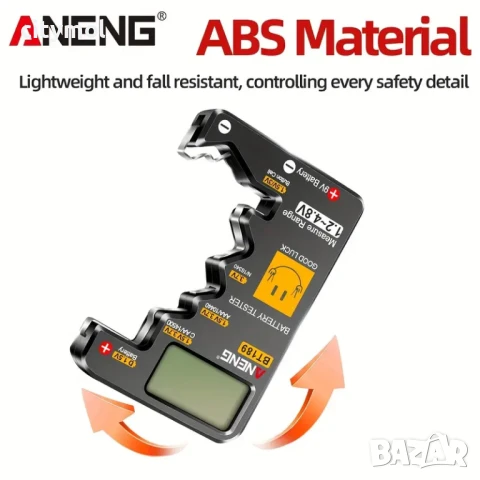 Тестери за батерии BT 189 с LCD дисплей - проверка на почти всички видове батерии, AA AAA 18650, бут, снимка 2 - Друга електроника - 50951295