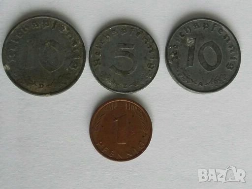 Монети Германия 1941-1983г., снимка 1 - Нумизматика и бонистика - 28417999