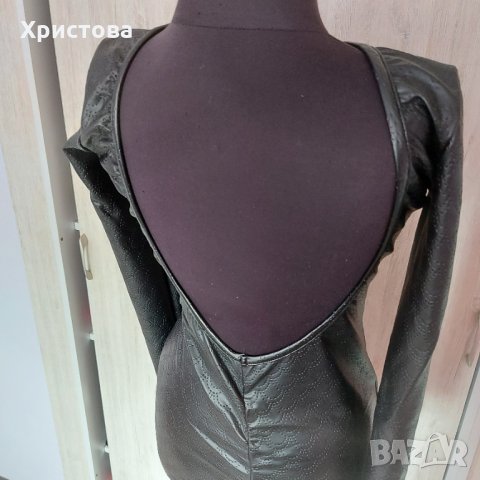 Рокля с гол гръб промазан плат - 28,00лв., снимка 5 - Рокли - 32390767