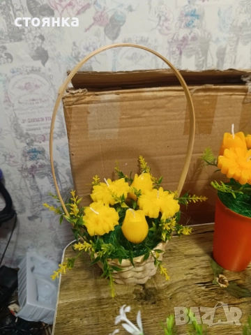 Восъчни цветя, снимка 12 - Изкуствени цветя - 51646847