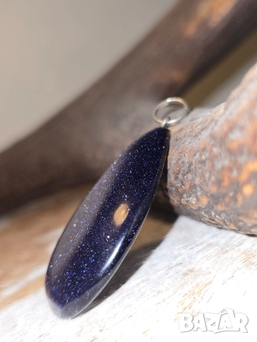 Медальон Син Авантюрин, снимка 5 - Колиета, медальони, синджири - 51956403