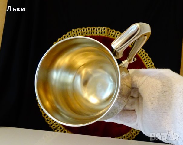 Английски бронзов бокал,халба,чаша,барок. , снимка 7 - Антикварни и старинни предмети - 35649549