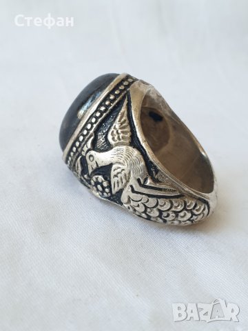 Масивен сербърен пръстен , снимка 1 - Пръстени - 43814290