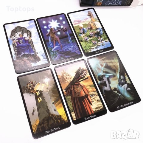 Таро карти: Witches Tarot & Silver Witchcraft Tarot & Everyday Witch Tarot, снимка 18 - Карти за игра - 33679329