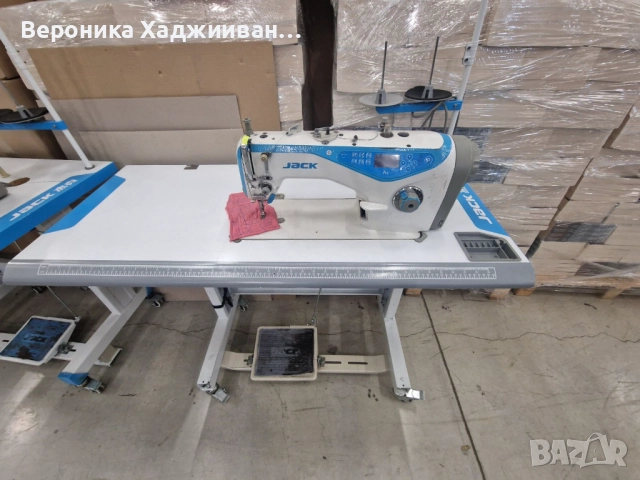 Автоматична права шевна машина JACK – втора употреба, снимка 3 - Други машини и части - 52397478