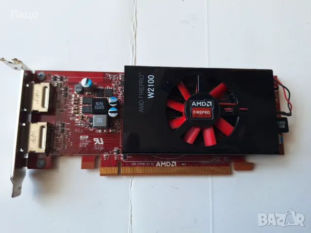 професионална видео карта AMD FIrePro W2100 2GB DDR3 128bit 2xDP LP, снимка 8 - Видеокарти - 50227973