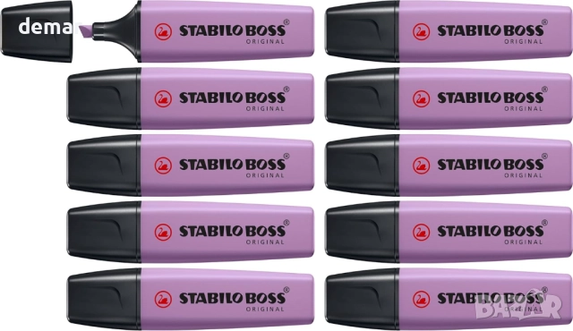 STABILO BOSS ORIGINAL NatureCOLORS Wildflowers Edition - Маркер - Пакет от 10 броя - Сиво-виолетов