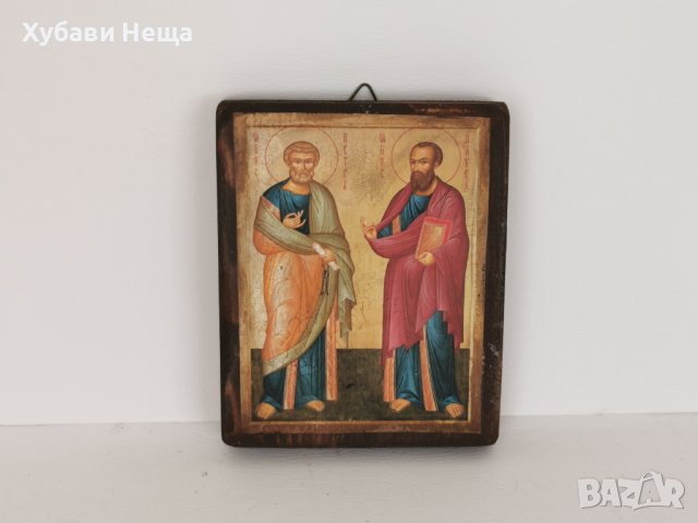 Икона Св.Св. Петър и Павел , снимка 3 - Икони - 37215686