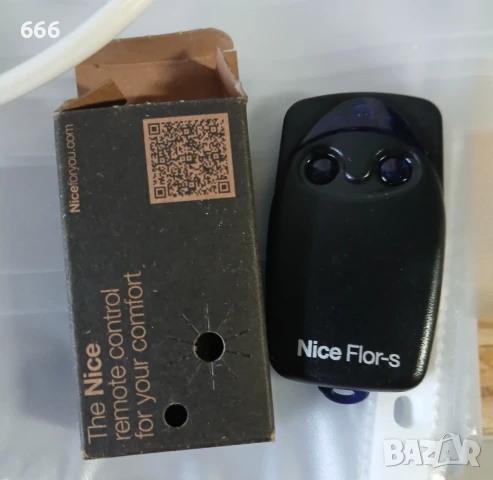 Дистанционно за гаражна врата Nice Flor-s, гараж за автоматизация на врати, 2 бутона,, снимка 7 - Дистанционни - 51360225