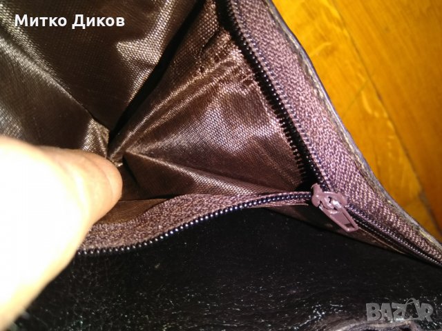 Портфейл кожен пръскан с цип, снимка 8 - Портфейли, портмонета - 26577605