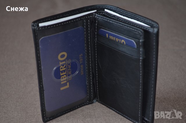 Liberto Buenos малък вертикален портфейл до 11 карти, снимка 11 - Портфейли, портмонета - 32578906