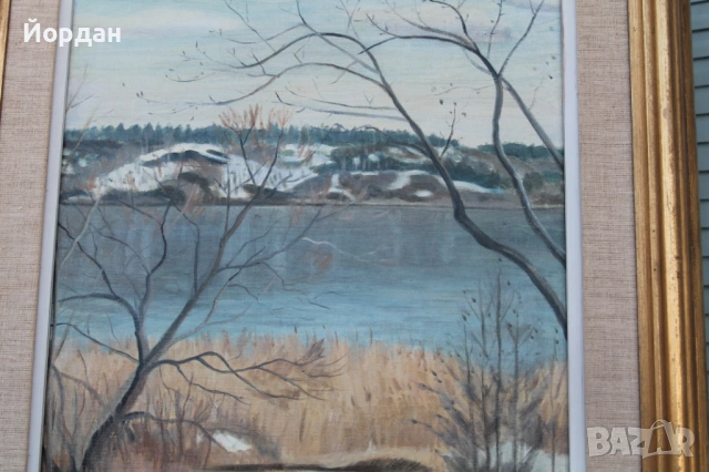 Стара картина масло върху платно, снимка 11 - Картини - 53113494