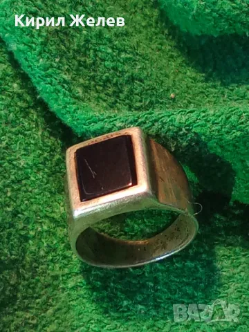 АРИСТОКРАТИЧЕН КЛАСИЧЕСКИ МОДЕЛ СРЕБЪРЕН ПРЪСТЕН СРЕБРО 925 с ЮВЕЛИРНО ШЛИФОВАН ЧЕРЕН ОНИКС 49980, снимка 17 - Пръстени - 50024975