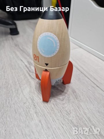 Нова Дървена Играчка Ракета Le Toy Van - Образователна, Без Пластмаса, снимка 6 - Други - 43513533