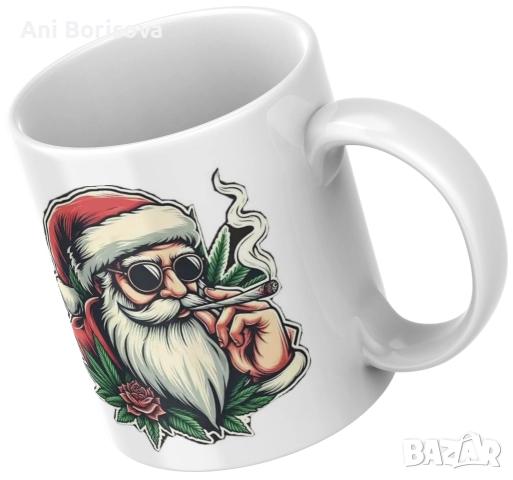 Коледни чаши | Гринч & Забавен Дядо Коледа, снимка 3 - Декорация за дома - 52871616