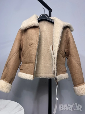 MANGO УНИКАЛНО  палто /яке с каракул , снимка 7 - Палта, манта - 48597403