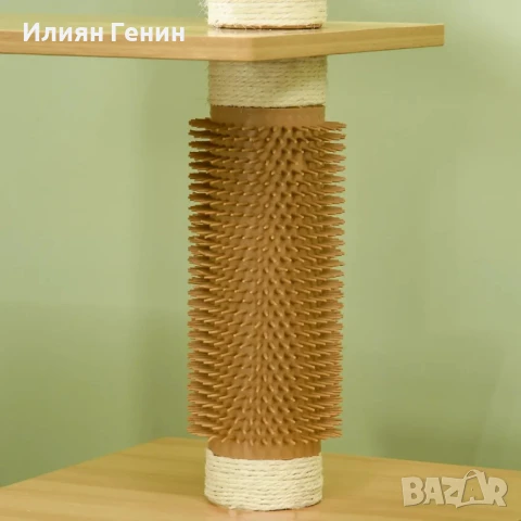 PawHut Котешко дърво Котешка пещера, 1 котешко легло, 1 място за почивка, 59,5 см x 39,5 см x 114 см, снимка 8 - За котки - 50752935