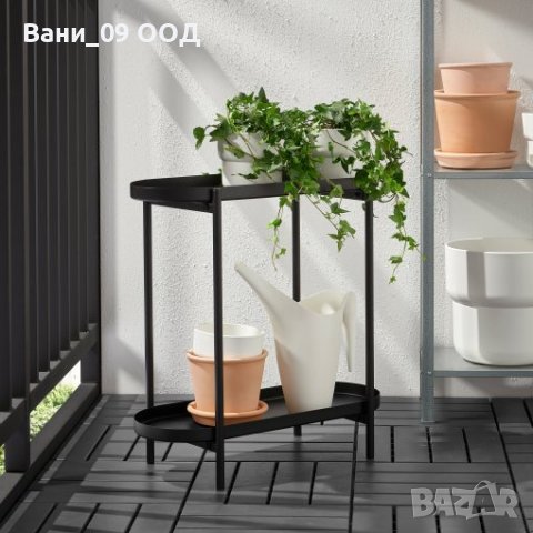 Стоманен цветарник в бял или черен цвят , снимка 6 - Декорация за дома - 39972504