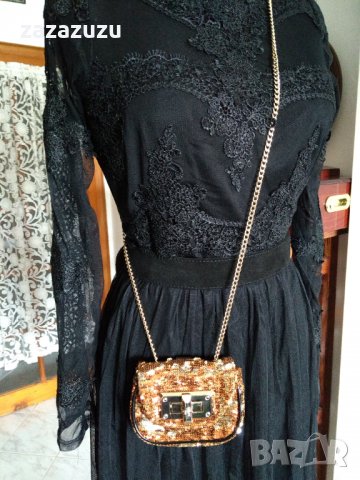 Супер дамска златна чантичка за кръста и през рамо, снимка 2 - Чанти - 32238633