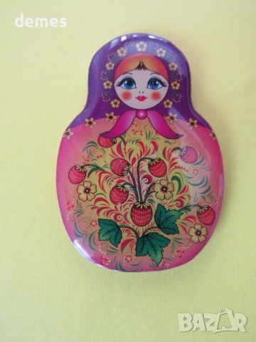 Автентичен магнит-матрьошка от Русия, снимка 2 - Колекции - 44020414