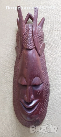 дърворезба масив Африка ръчна изработка за ценители 60см
