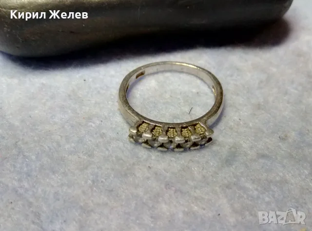 СТИЛЕН СКЪПОЦЕНЕН СРЕБЪРЕН ПРЪСТЕН СРЕБРО 925 с ЮВЕЛИРНО ФАСЕТИРАНИ БЛЕСТЯЩИ ЦИРКОНИ 49857, снимка 7 - Пръстени - 49522607