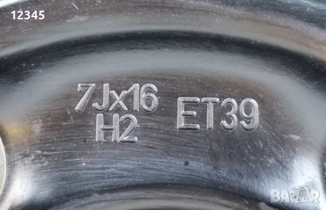 16’’5x112 originalni za audi/mercedes 16”5х112 за ауди/мерцедес-№588, снимка 10 - Гуми и джанти - 48977559