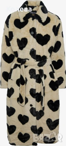 Палто с изкуствен косъм Pieces, снимка 2 - Палта, манта - 50751269