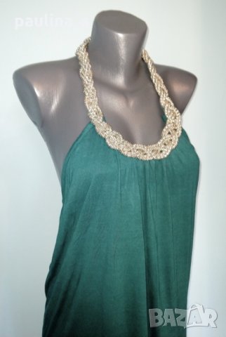 Дизайнерска рокля за повод "Gina Tricot"® / Зелена рокля / голям размер , снимка 2 - Рокли - 26297521
