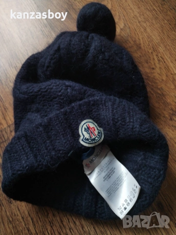 moncler pom pom blue beanie - страхотна дамска шапка , снимка 5 - Шапки - 52887370
