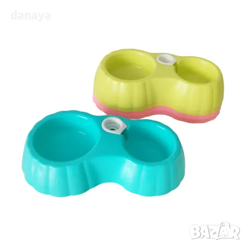 5761 Двойна купа за домашен любимец с дозатор за вода, снимка 3 - За кучета - 49343959