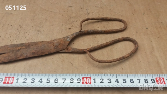 кована възрожденска абаджийска ножица , снимка 3 - Антикварни и старинни предмети - 53026200