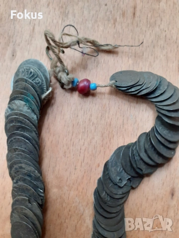 Стар възрожденски накит за но сия наниз акчета, снимка 2 - Антикварни и старинни предмети - 53270087