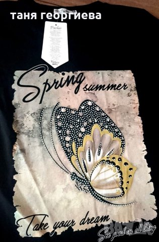 Нежна дамска блузка , снимка 2 - Тениски - 32761726