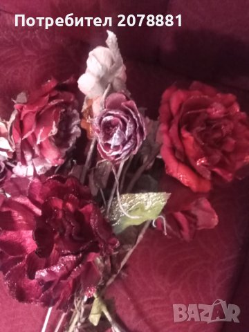 Рози, снимка 1 - Изкуствени цветя - 43197138